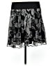 Express Design Studio 100% Polyester Graphic Black Casual Skirt Size M - photo 2