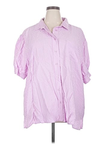 Easel 3/4 Sleeve Button-Down Shirt (view 1)