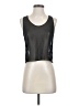Diane von Furstenberg 100% Polyester Solid Black Sleeveless Top Size 2 - photo 1