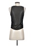 Diane von Furstenberg 100% Polyester Solid Black Sleeveless Top Size 2 - photo 2