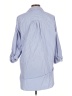 Zara Stripes Blue 3/4 Sleeve Button-Down Shirt Size L - photo 2