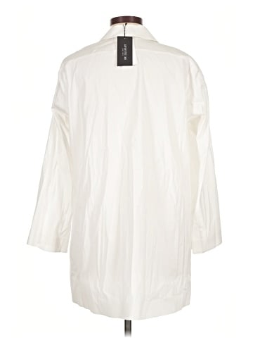 Lafayette 148 New York 3/4 Sleeve Button-Down Shirt (view 2)
