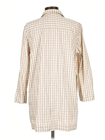 Lafayette 148 New York 3/4 Sleeve Button-Down Shirt (view 2)