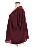 Ellos Burgundy Short Sleeve Blouse Size 18 - photo 5