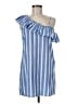 Snap Stripes Blue Casual Dress Size M - photo 1
