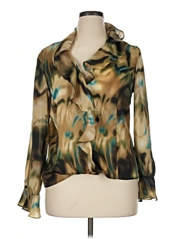 Jones New York Signature Long Sleeve Blouse (view 1)