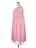 Torrid 100% Polyester Checkered-gingham Pink Casual Dress Size 4X Plus (4) - photo 5