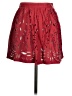 AS by DF 100% Leather Red Leather Skirt Size 0 - photo 2