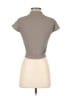 Zara Gray Short Sleeve Top Size S - photo 2