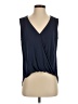 Veronica M. Blue Sleeveless Blouse Size S - photo 1
