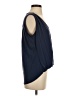 Veronica M. Blue Sleeveless Blouse Size S - photo 4