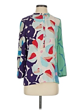 Diane Von Furstenberg 3/4 Sleeve Silk Top