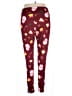 Lularoe Print Burgundy Leggings Size 2X (TC2) - photo 2