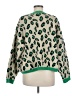 Fate Animal Print Green Pullover Sweater Size M - photo 2