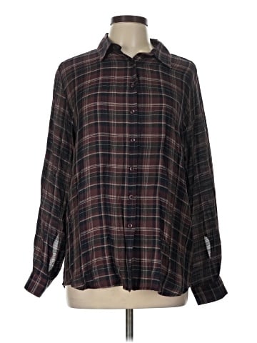 Ann Taylor LOFT Outlet Long Sleeve Button-Down Shirt (view 1)