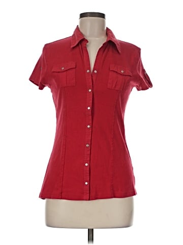 Style&Co Short Sleeve Button-Down Shirt (view 1)