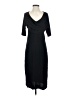Escada 100% Viscose Solid Black Casual Dress Size EU 38 / US 8 - photo 1