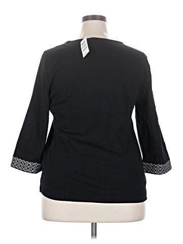 Karen Scott 3/4 Sleeve Top (view 2)
