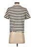 Cos 100% Viscose Stripes Ivory Short Sleeve Top Size S - photo 2