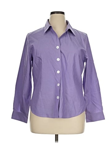 Coldwater Creek 3/4 Sleeve Button-Down Shirt (view 1)