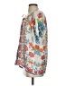 Johnny Was 100% Silk Floral Blue Short Sleeve Blouse Size S - photo 5