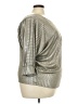 Kim & Cami Metallic Silver 3/4 Sleeve Top Size 2X - photo 4