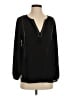 J.Crew 100% Polyester Black Long Sleeve Blouse Size 2 - photo 1