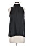 Zara 100% Polyurethane Black Sleeveless Blouse Size S - photo 1