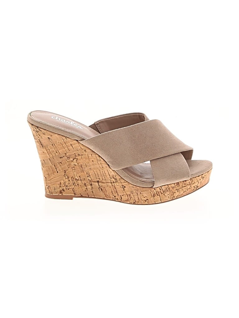 Pre-owned Charles By Charles David Wedges In Tan