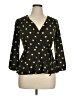 Monteau Black 3/4 Sleeve Blouse Size XL - photo 1
