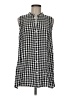 Eileen Fisher Checkered-gingham Gray Sleeveless Blouse Size M (petite) - photo 1