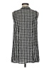 Eileen Fisher Checkered-gingham Gray Sleeveless Blouse Size M (petite) - photo 2