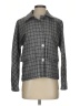 Per Se By Carlisle Checkered-gingham Gray Jacket Size 4 - photo 1