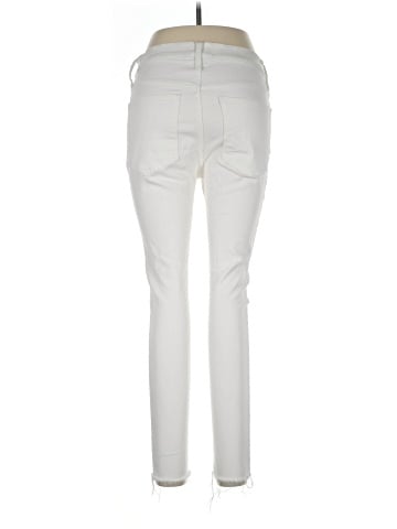 Madewell 9" Mid-Rise Skinny Jeans in Pure White (view 2)