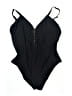 MYNAH Solid Black One Piece Swimsuit Size 20 - photo 1