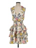 BCBGMAXAZRIA 100% Polyester Print Yellow Cocktail Dress Size XXS - photo 1