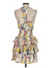 BCBGMAXAZRIA 100% Polyester Print Yellow Cocktail Dress Size XXS - photo 2