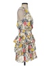 BCBGMAXAZRIA 100% Polyester Print Yellow Cocktail Dress Size XXS - photo 4