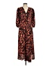 DKNY Animal Print Red Casual Dress Size M - photo 1