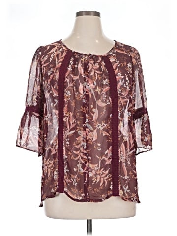 Lauren Conrad 3/4 Sleeve Blouse (view 1)