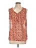IZOD 100% Polyester Orange Sleeveless Blouse Size L - photo 1