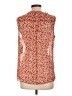 IZOD 100% Polyester Orange Sleeveless Blouse Size L - photo 2