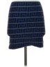 Pleasure Doing Business Graphic Blue Formal Skirt Size S - photo 1