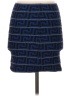 Pleasure Doing Business Graphic Blue Formal Skirt Size S - photo 2