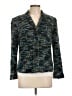 Requirements 100% Polyester Tweed Teal Blazer Size 10 - photo 1
