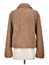 DKNY 100% Polyester Brown Faux Fur Jacket Size S - photo 2