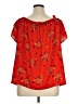 AUW Orange Short Sleeve Blouse Size XL - photo 2