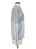 Express 100% Cotton Color Block Gray Pullover Sweater Size S - photo 4