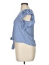 Monteau Blue Short Sleeve Top Size XL - photo 5