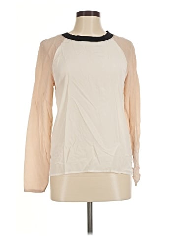 Trina Turk Long Sleeve Silk Top (view 1)
